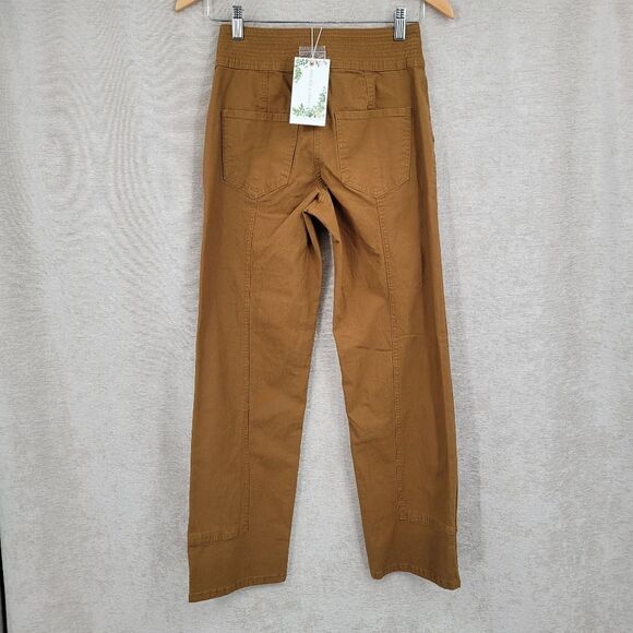 Chelsea & Violet Stretch High Rise Button Fly Front Pants Mustard Chartreuse NEW - Picture 4 of 12